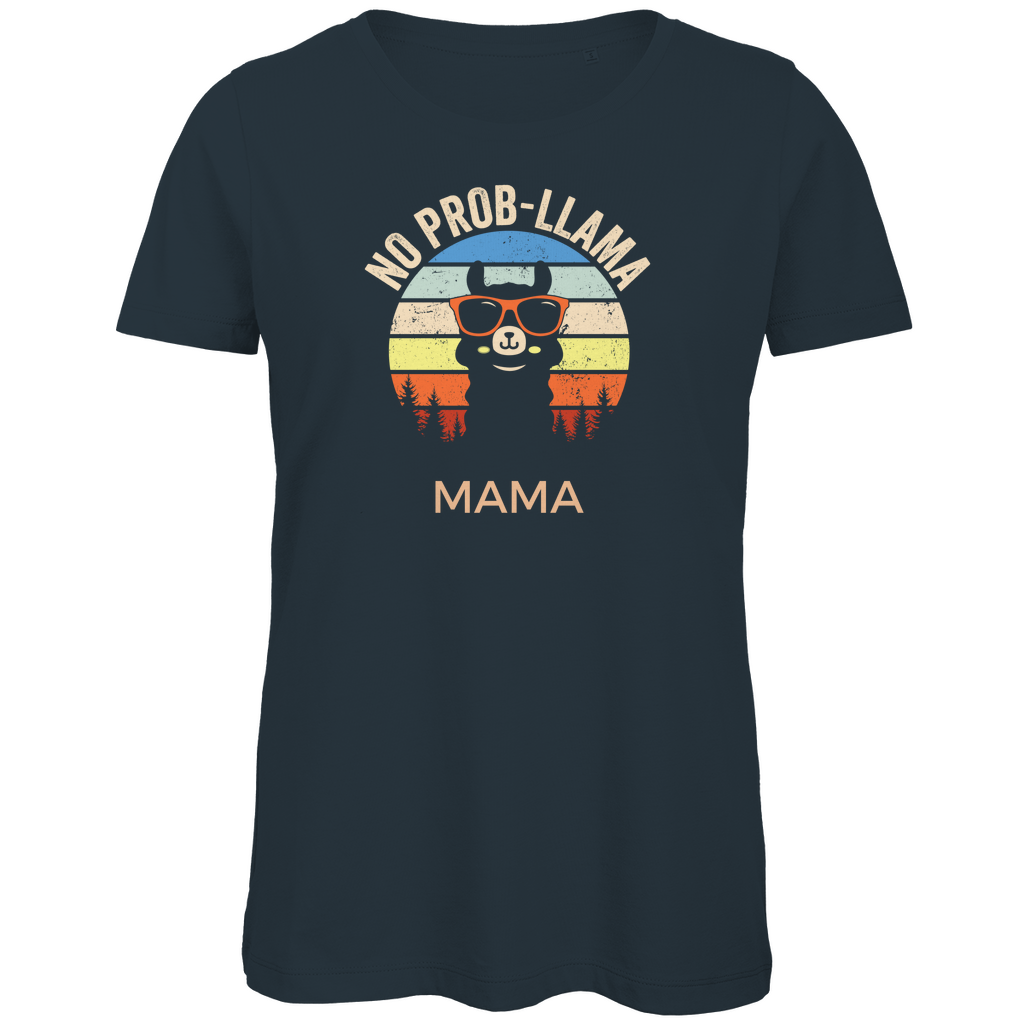 Damen Premium Bio T-Shirt No Prob-Lama MAMA
