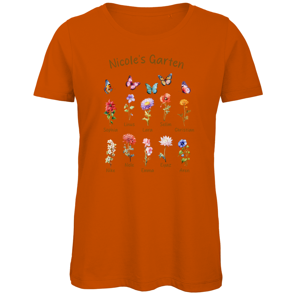 Blumengarten - Damen Premium Bio T-Shirt