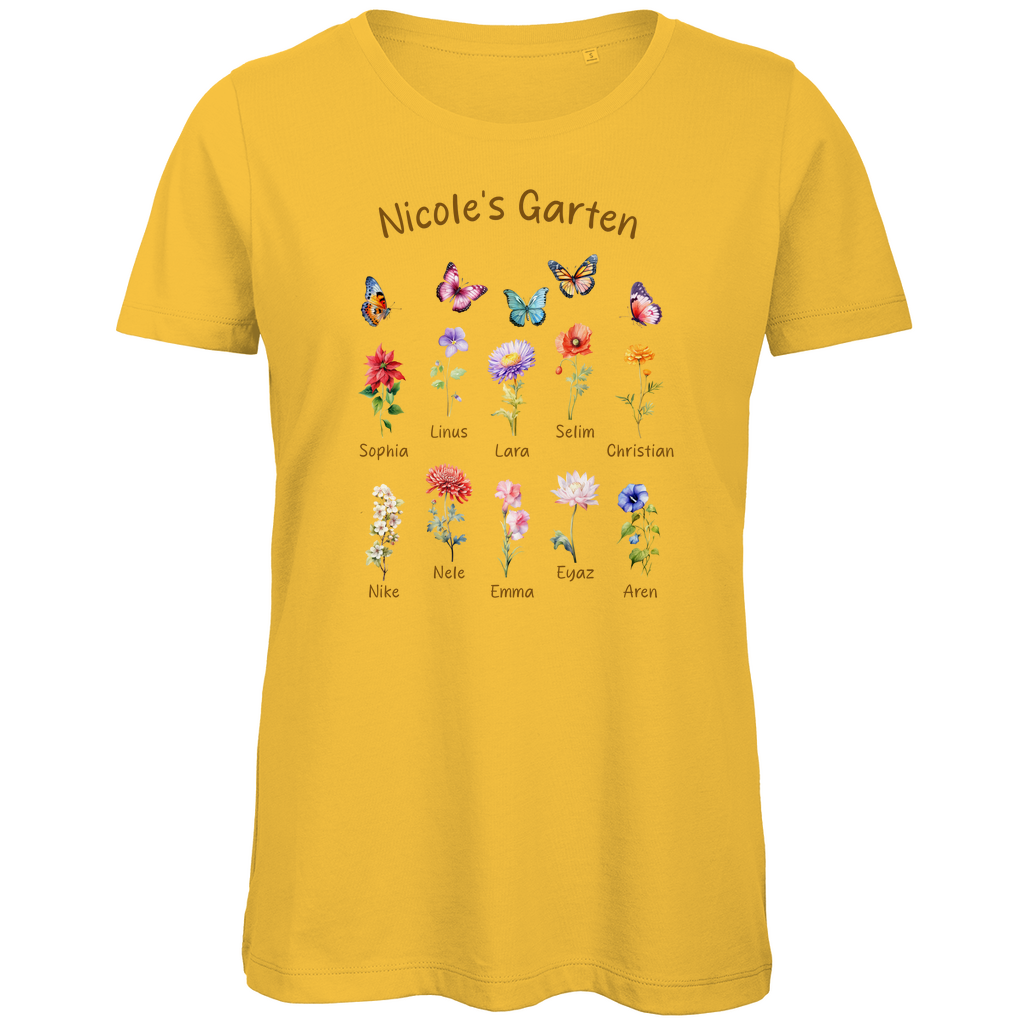 Blumengarten - Damen Premium Bio T-Shirt