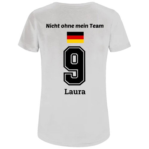 Damen Premium Bio T-Shirt - Das erste Mal EM als .. Mama, Oma