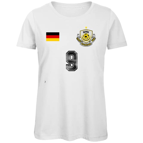 Damen Premium Bio T-Shirt - Das erste Mal EM als .. Mama, Oma