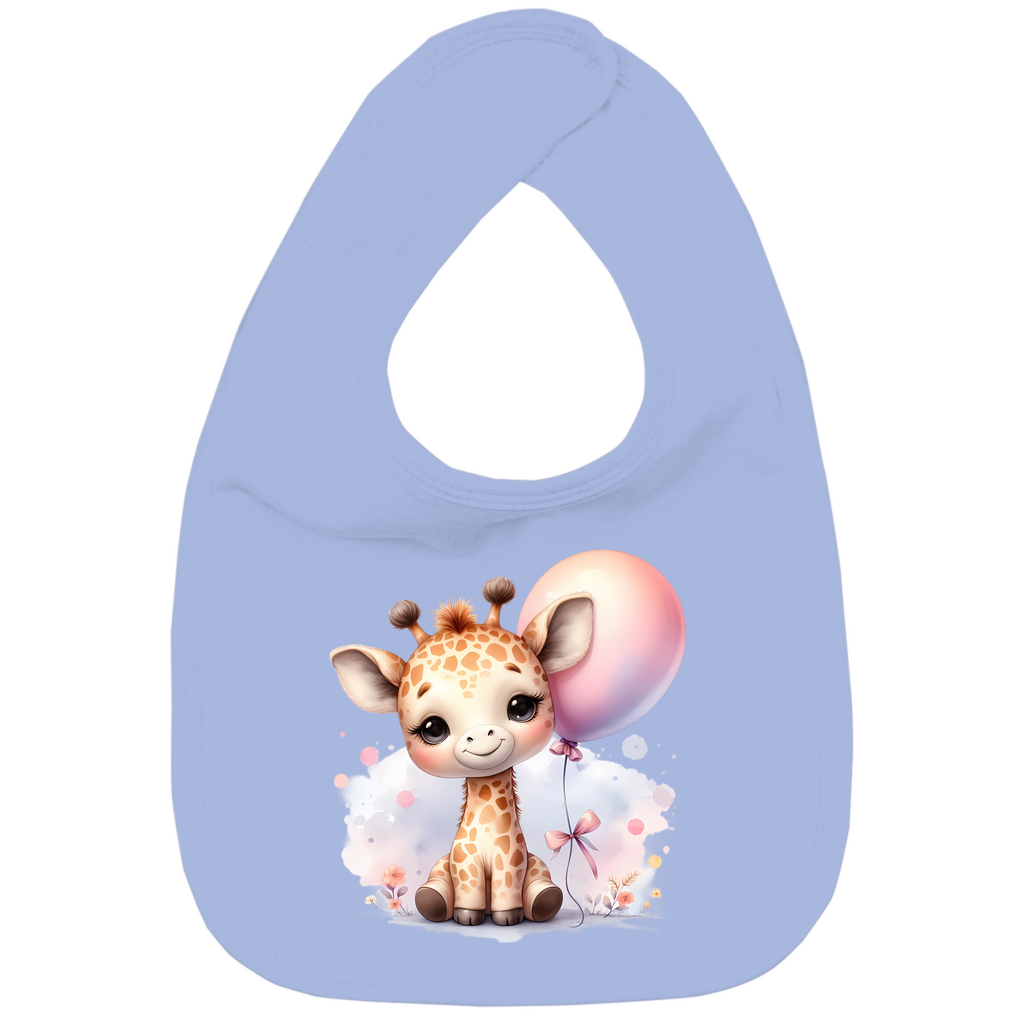 Baby Bio Lätzchen - Giraffenbaby mit Ballon