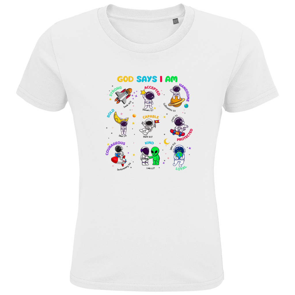 Kids Premium Bio T-Shirt Gott sagt, ich bin ...