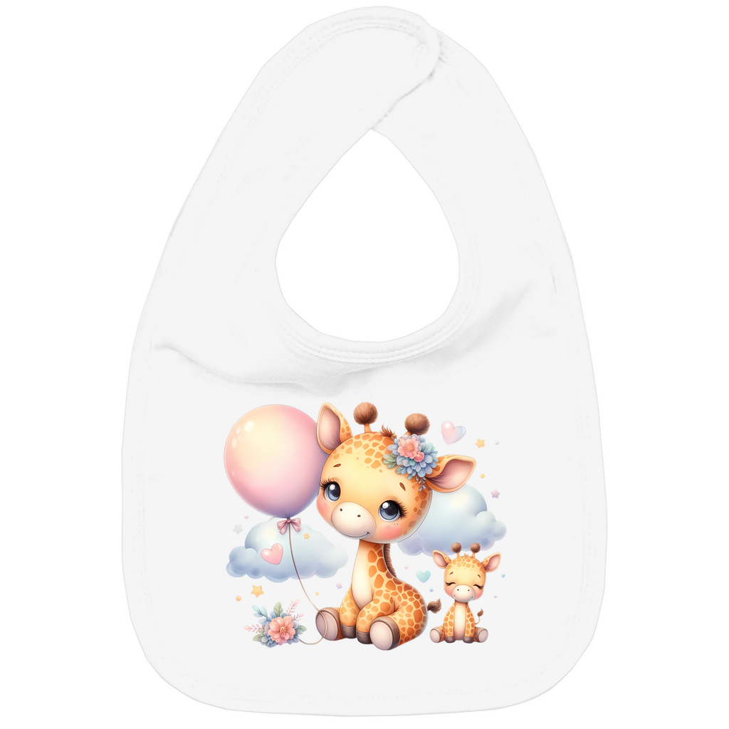 Baby Bio Lätzchen - Giraffe mit Ballon