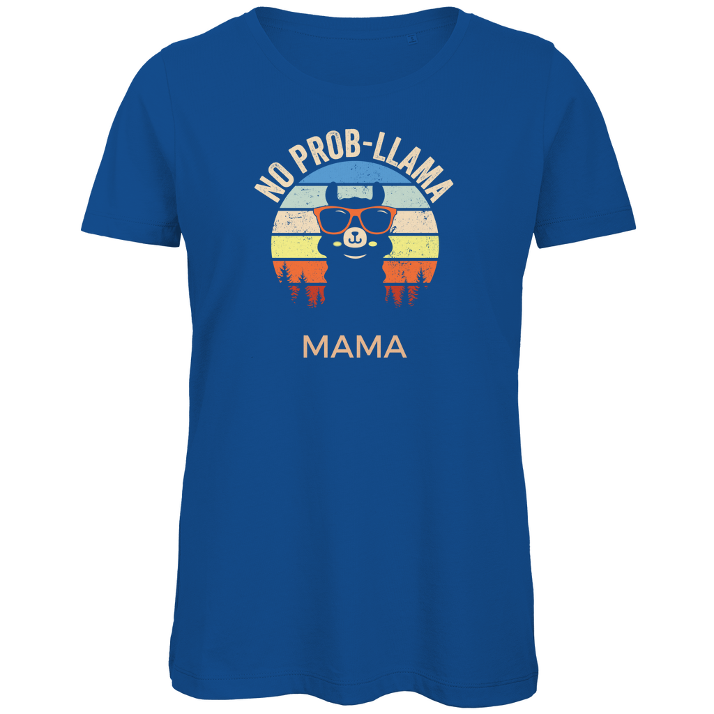 Damen Premium Bio T-Shirt No Prob-Lama MAMA