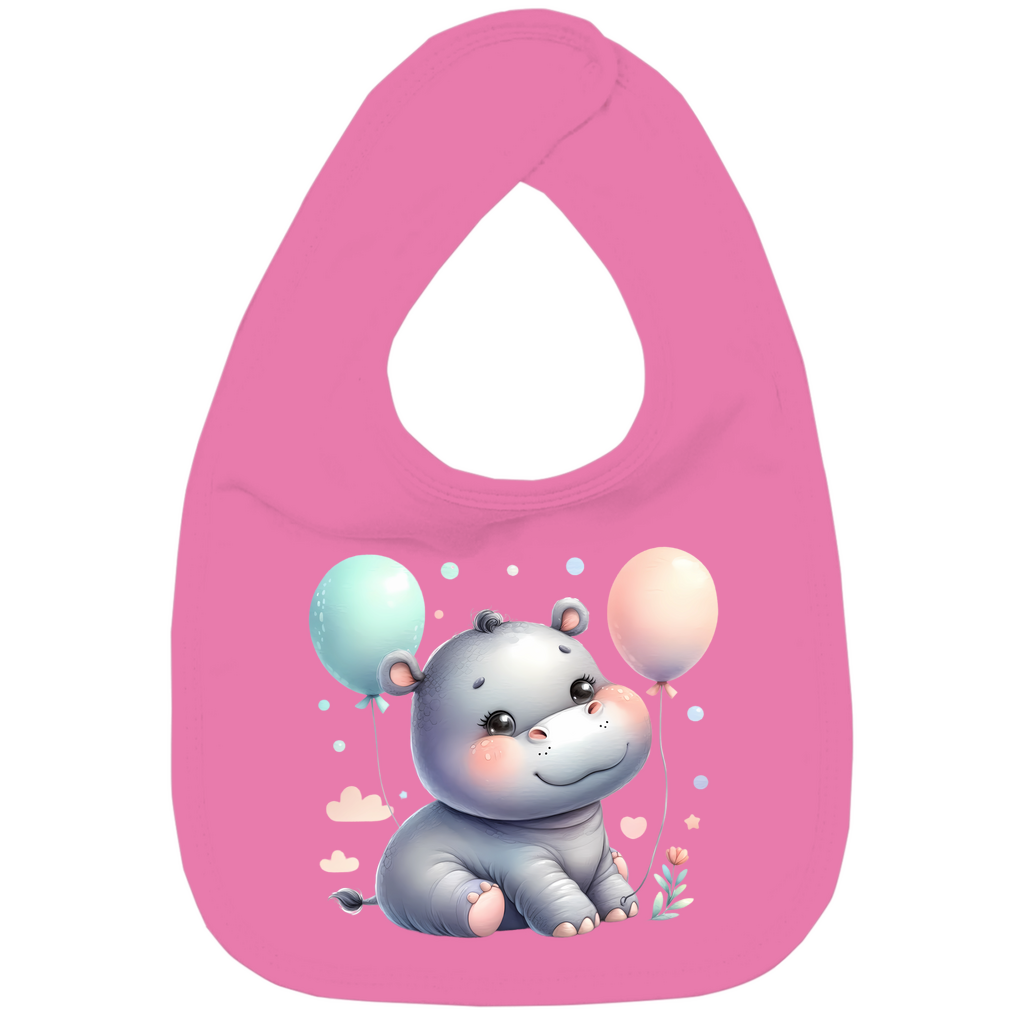 Baby Bio Lätzchen - Hippo mit Ballon