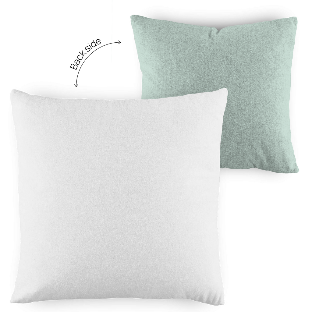 Kuschelkissen gegen das Vermissen- Kopfkissen Hülle zweifarbig