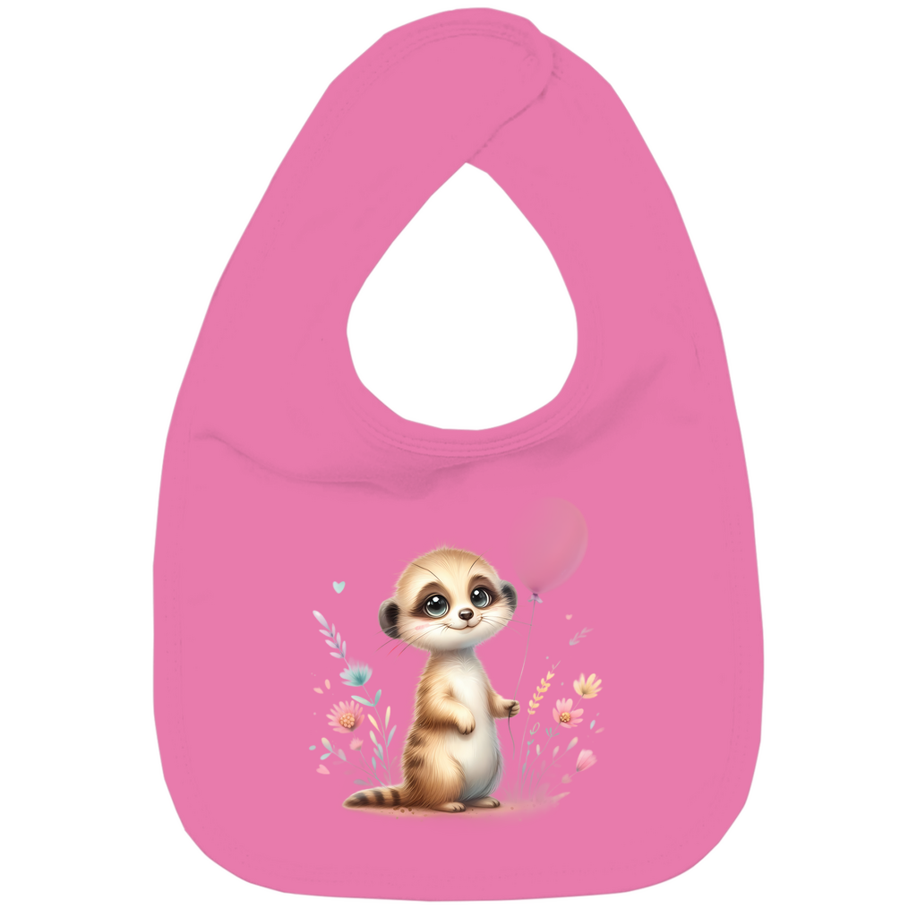 Baby Bio Lätzchen - Erdmännchen mit Blumen