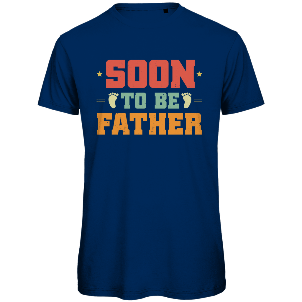 Herren Premium Bio T-Shirt Bald Papa - schwarz