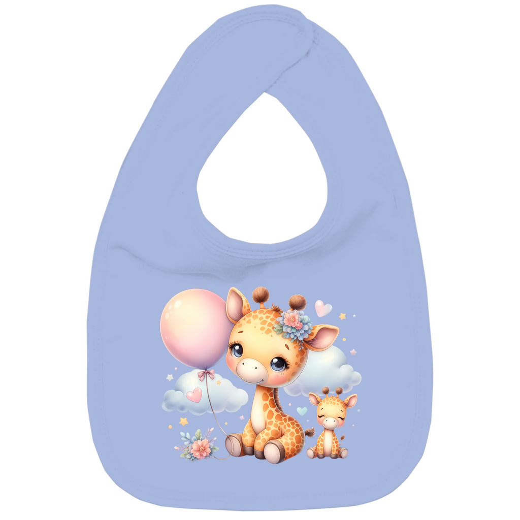 Baby Bio Lätzchen - Giraffe mit Ballon