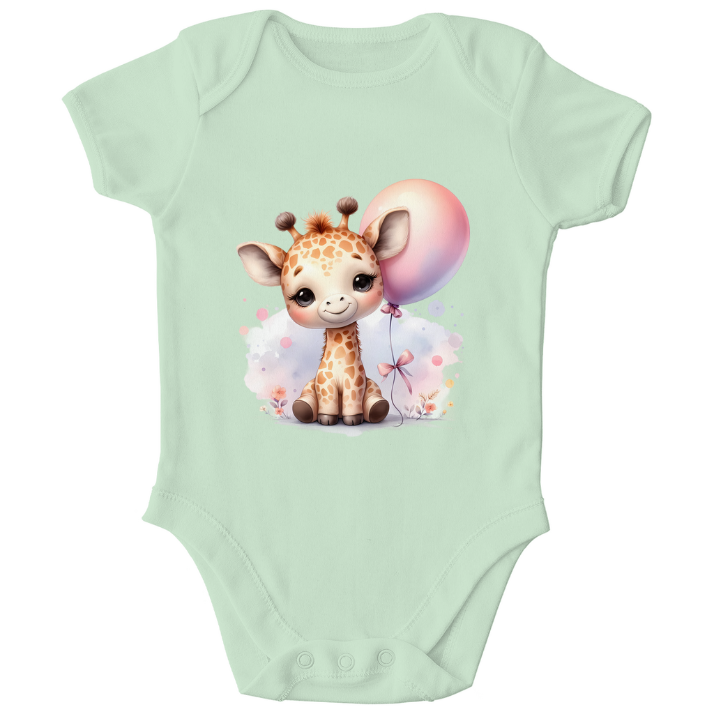 Baby Bio Body - Giraffenbaby mit Ballon