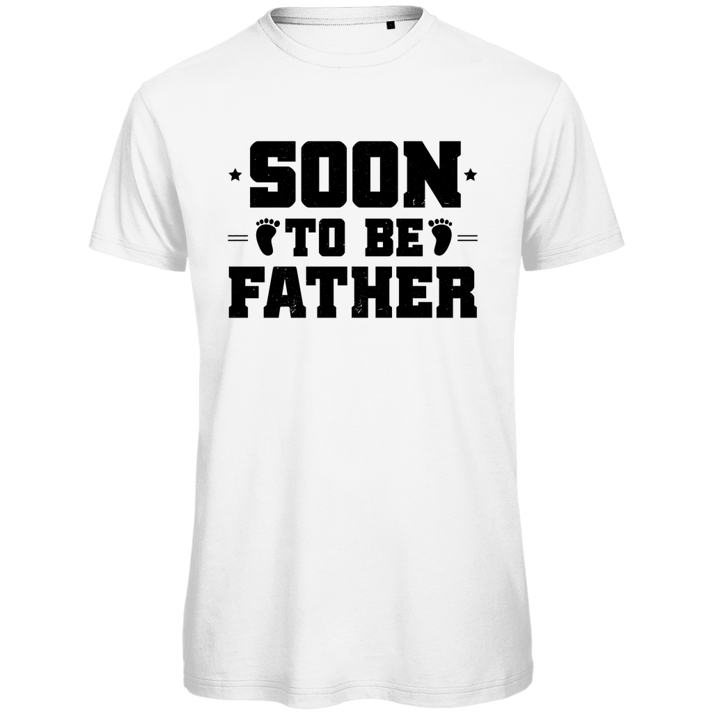 Herren Premium Bio T-Shirt Bald Papa - schwarz