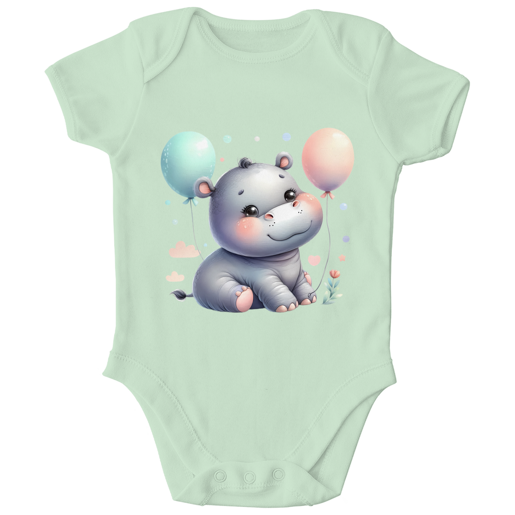 Baby Bio Body - Hippo mit Ballon