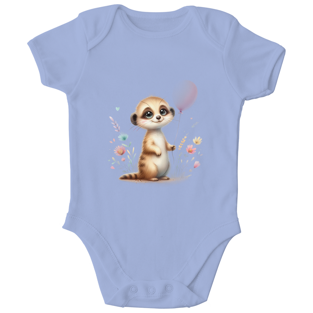 Baby Bio Body - Erdmännchen mit Blumen