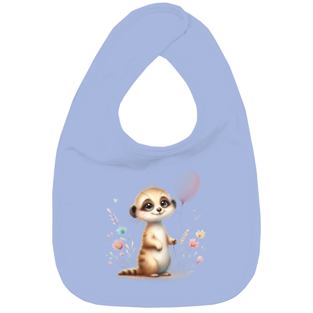 Baby Bio Lätzchen - Erdmännchen mit Blumen