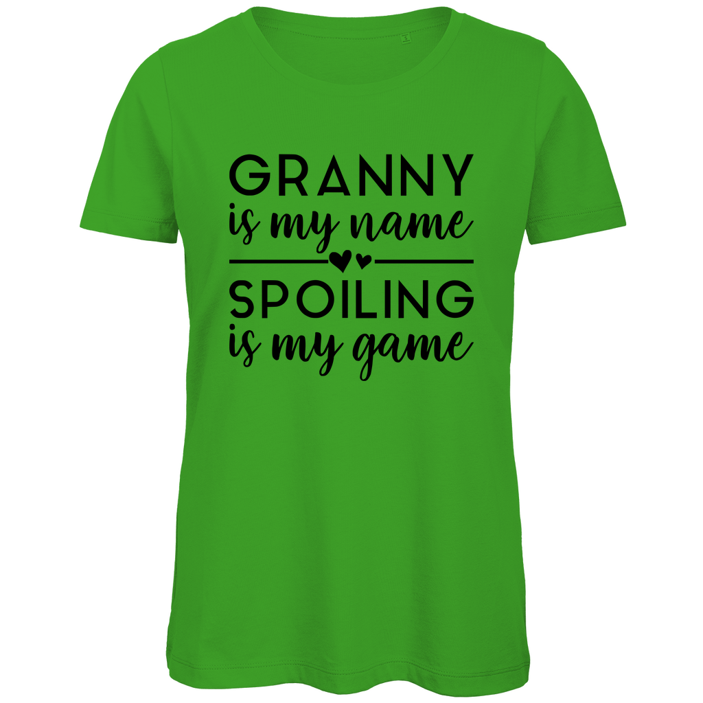 Damen Premium Bio T-Shirt Oma spoilert