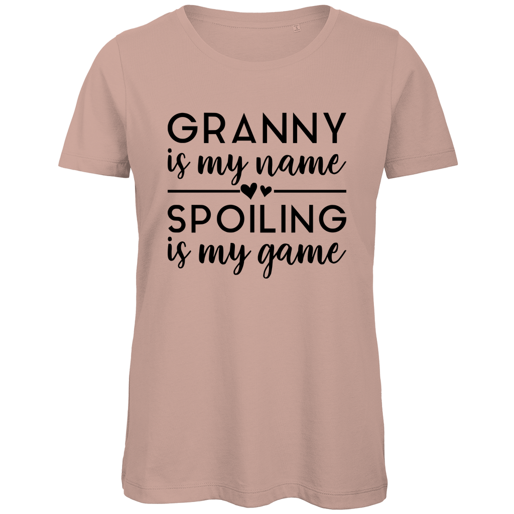 Damen Premium Bio T-Shirt Oma spoilert