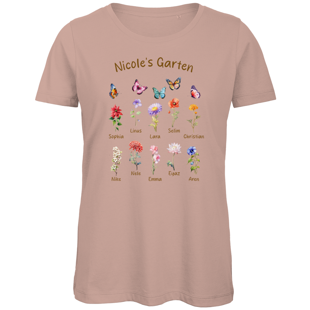 Blumengarten - Damen Premium Bio T-Shirt