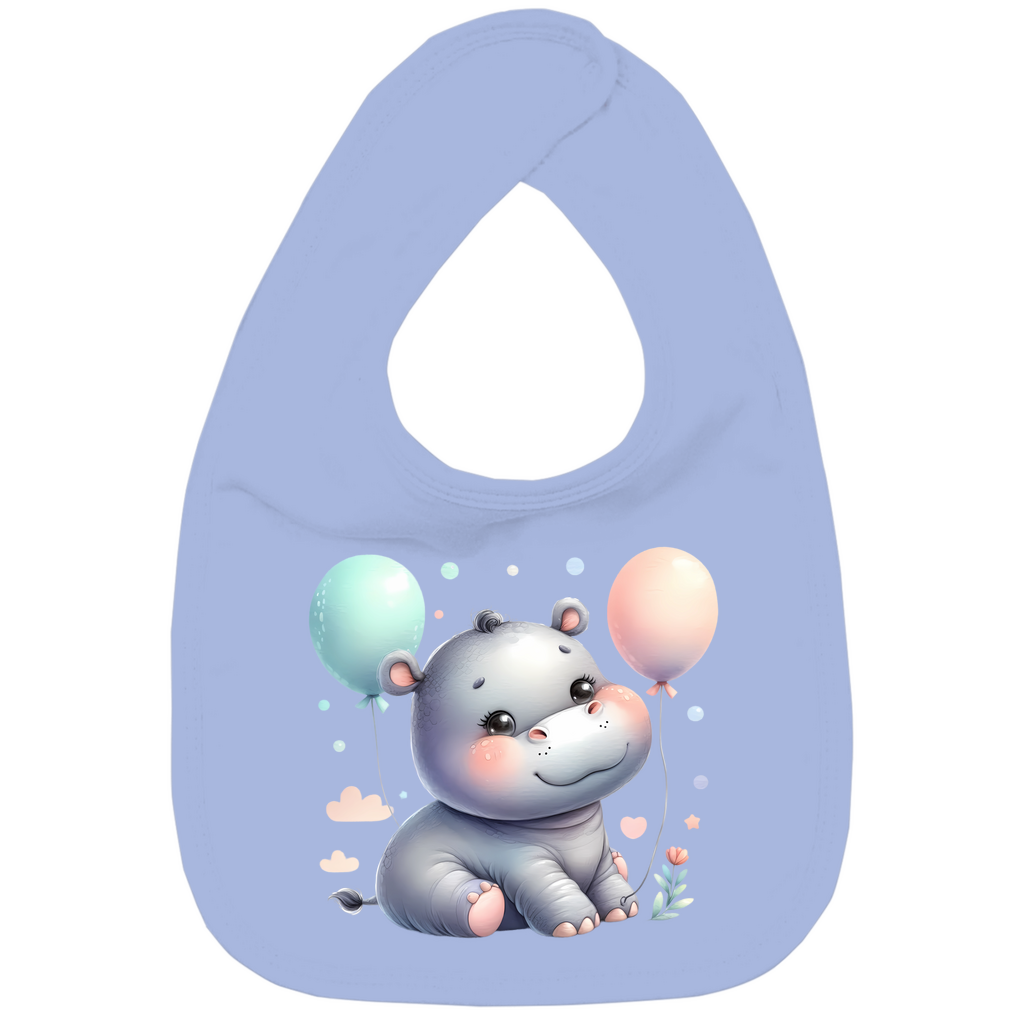 Baby Bio Lätzchen - Hippo mit Ballon