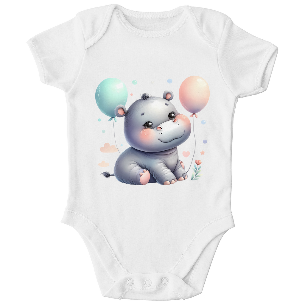 Baby Bio Body - Hippo mit Ballon