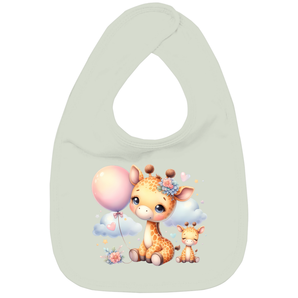 Baby Bio Lätzchen - Giraffe mit Ballon