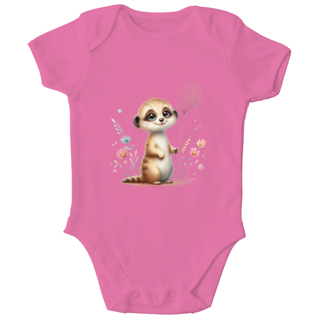 Baby Bio Body - Erdmännchen mit Blumen