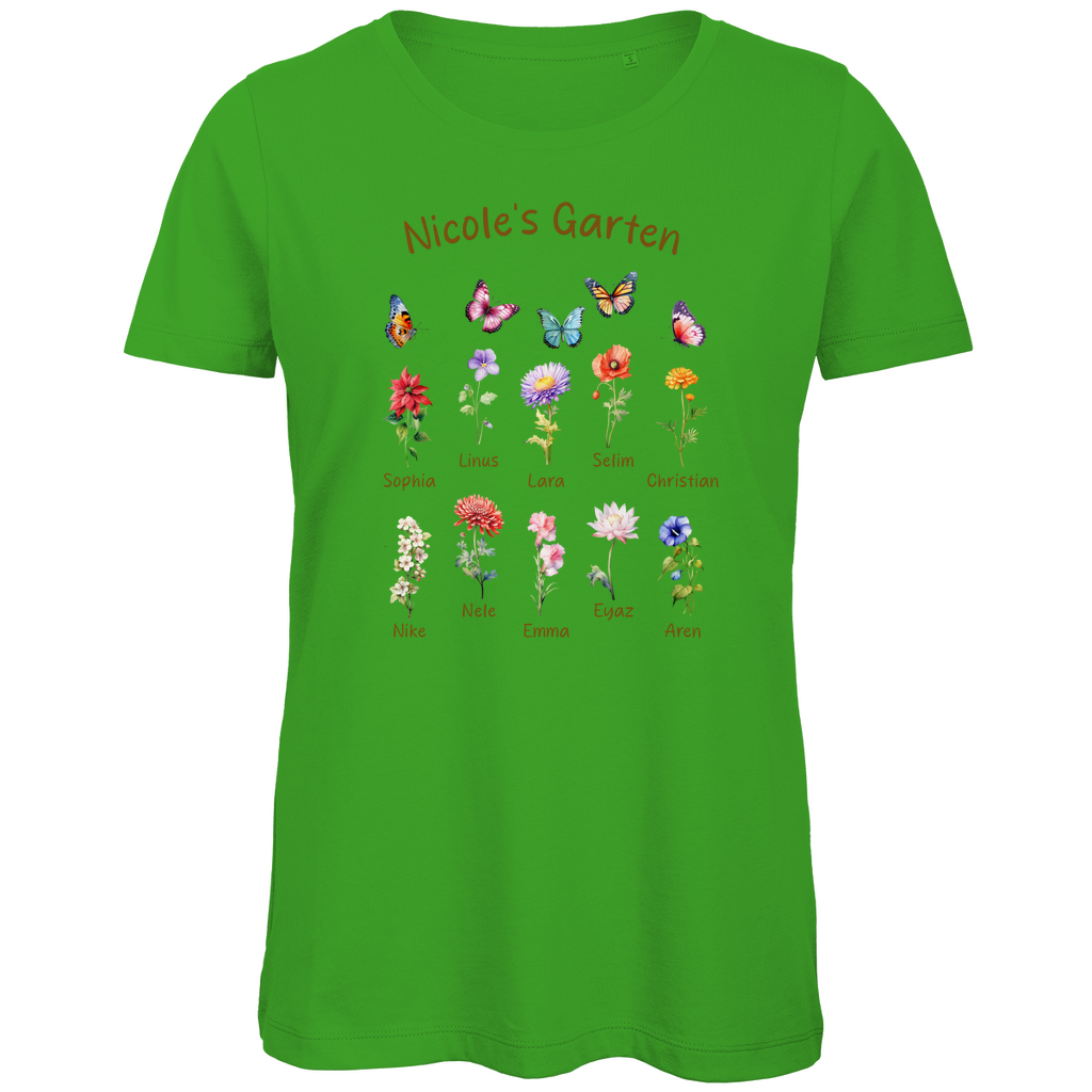 Blumengarten - Damen Premium Bio T-Shirt