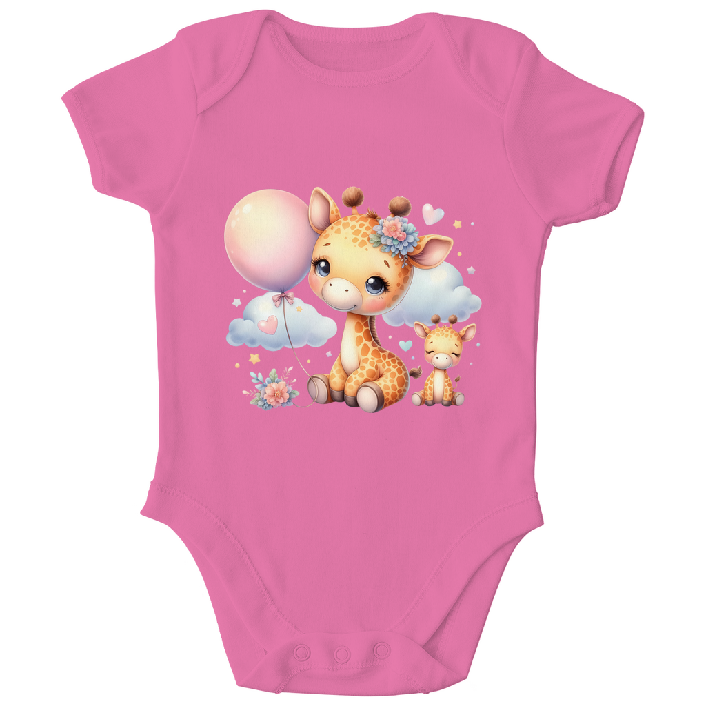 Baby Bio Body - Giraffe mit Ballon