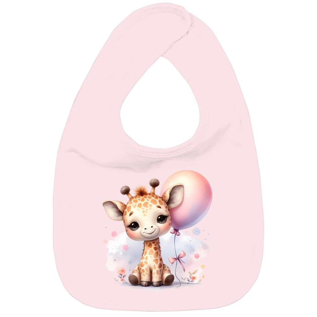 Baby Bio Lätzchen - Giraffenbaby mit Ballon