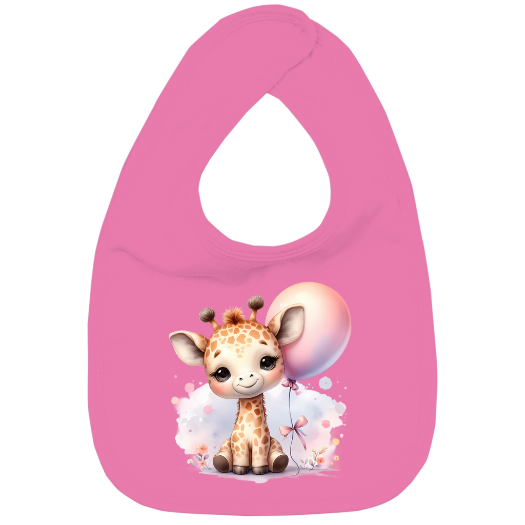 Baby Bio Lätzchen - Giraffenbaby mit Ballon