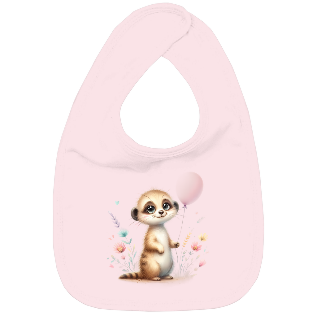 Baby Bio Lätzchen - Erdmännchen mit Blumen