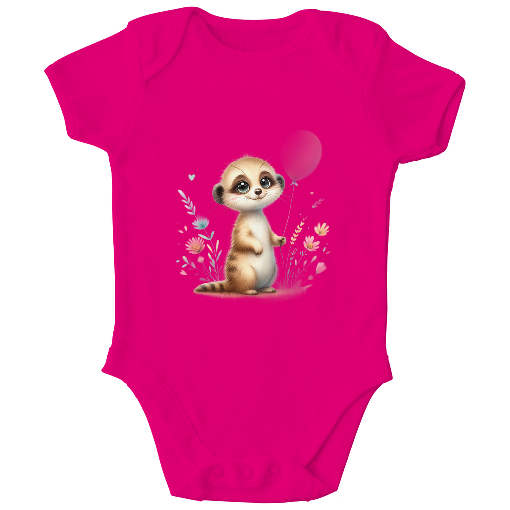 Baby Bio Body - Erdmännchen mit Blumen