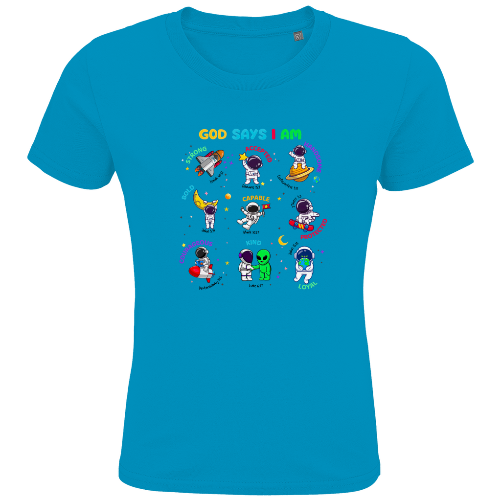 Kids Premium Bio T-Shirt Gott sagt, ich bin ...