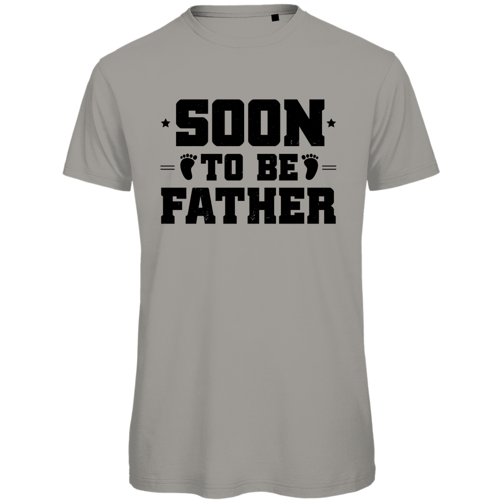 Herren Premium Bio T-Shirt Bald Papa - schwarz