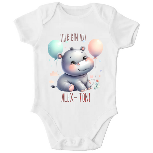 Baby Bio Body - Hippo mit Ballon