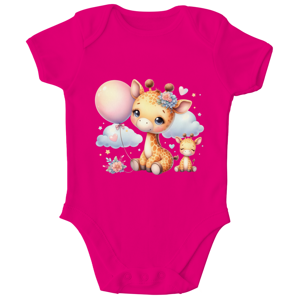 Baby Bio Body - Giraffe mit Ballon
