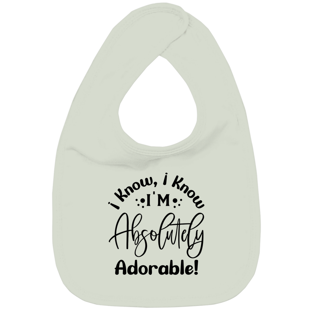 Baby Bio Lätzchen -  Ich weiß, dass ich einfach wunderbar bin