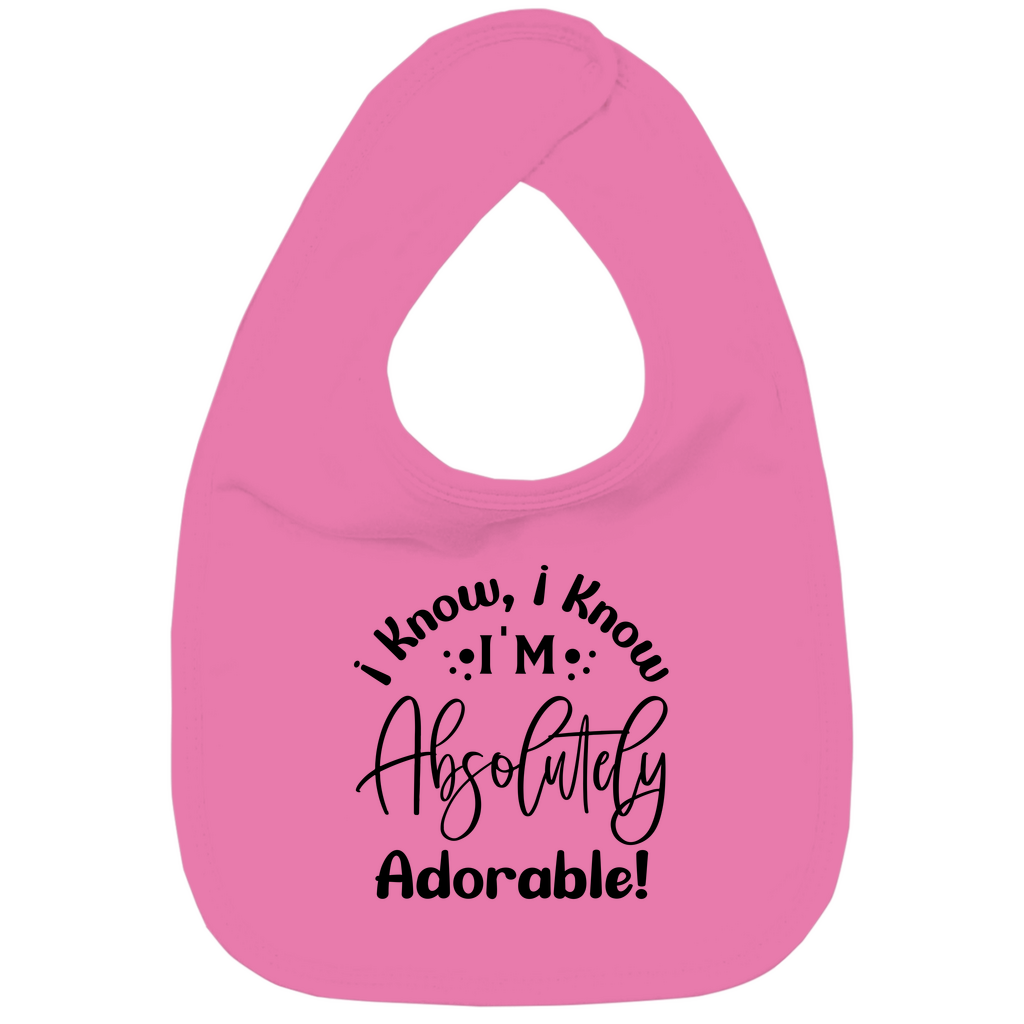 Baby Bio Lätzchen -  Ich weiß, dass ich einfach wunderbar bin