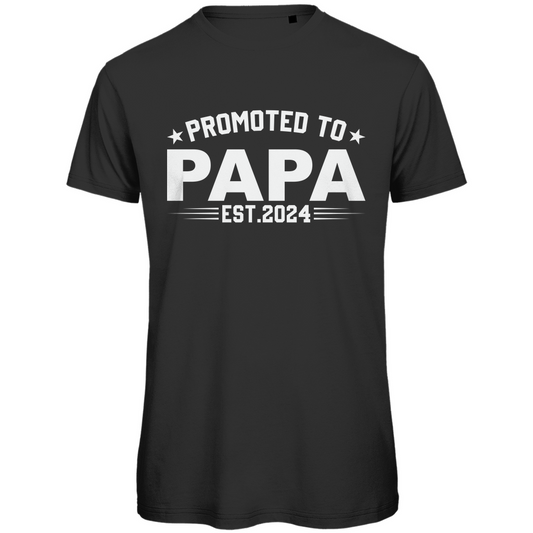 Herren Premium Bio T-Shirt Befördert zu Papa