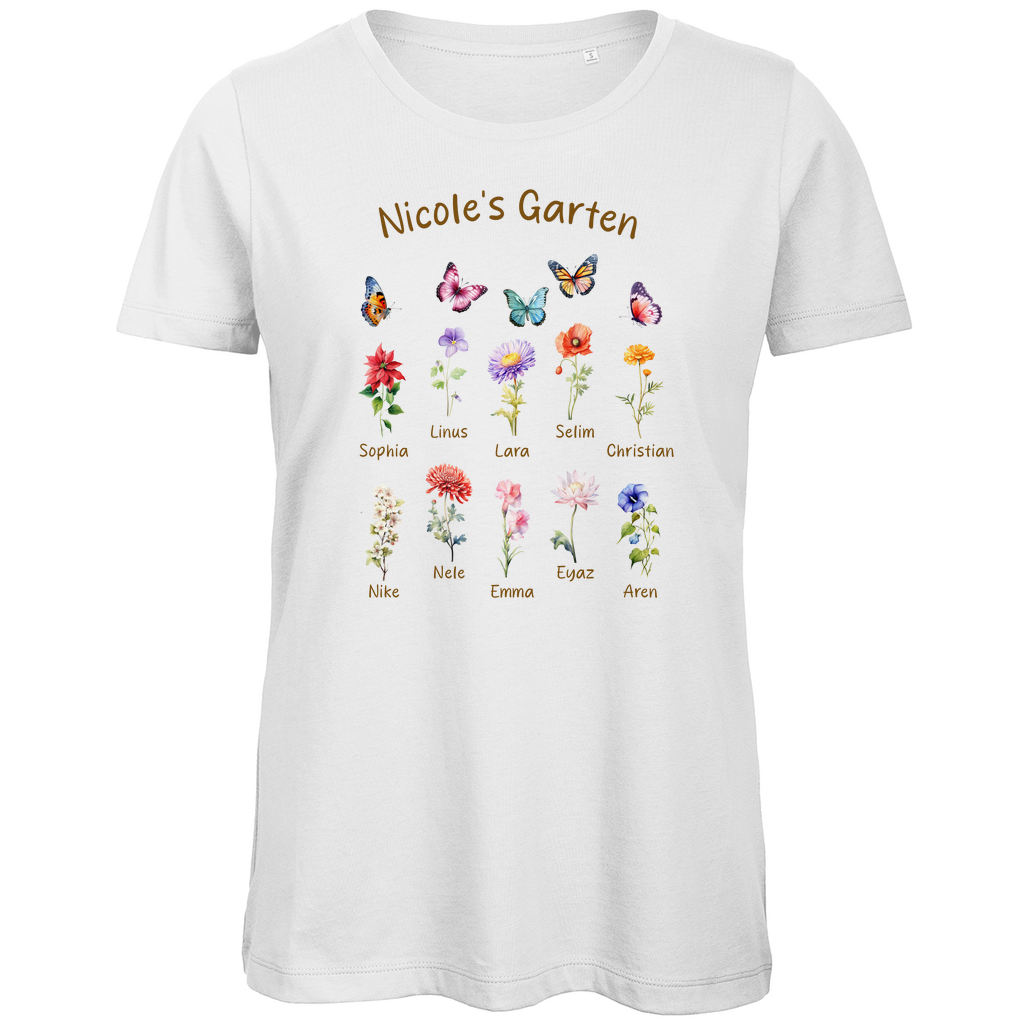 Blumengarten - Damen Premium Bio T-Shirt