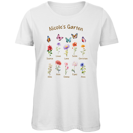 Blumengarten - Damen Premium Bio T-Shirt
