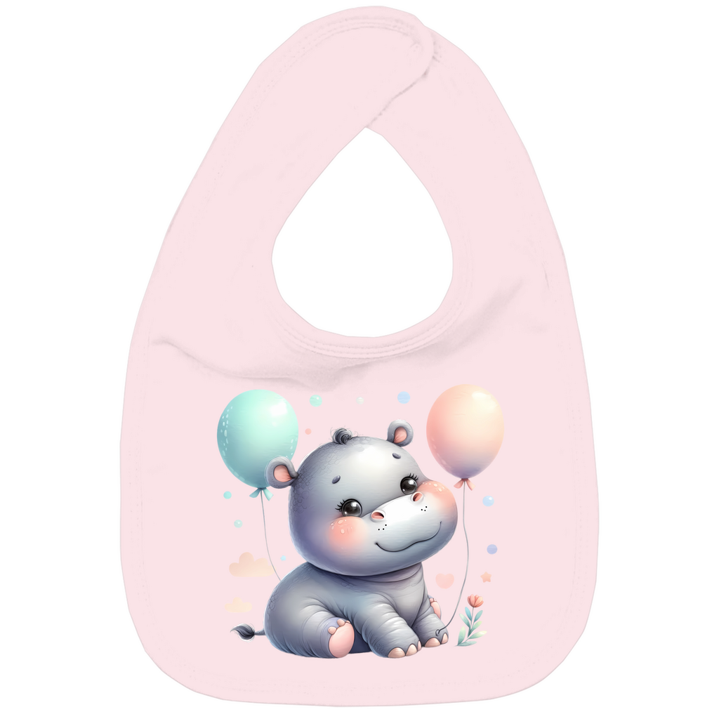 Baby Bio Lätzchen - Hippo mit Ballon
