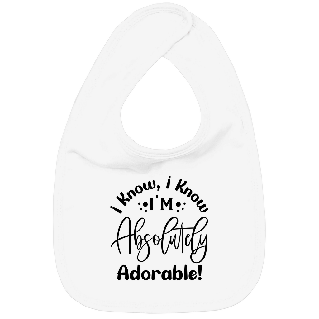 Baby Bio Lätzchen -  Ich weiß, dass ich einfach wunderbar bin