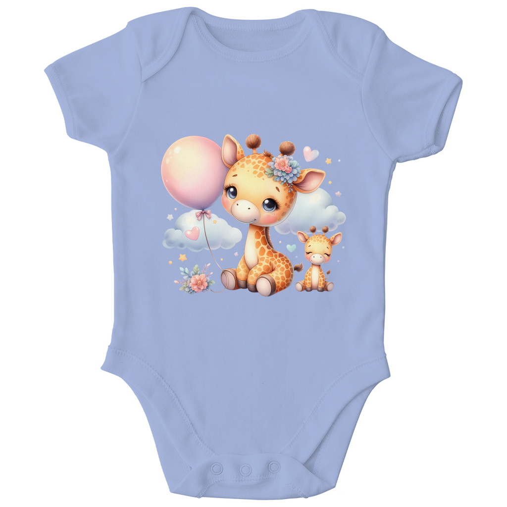 Baby Bio Body - Giraffe mit Ballon