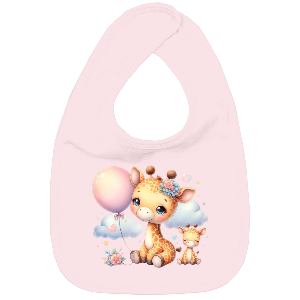Baby Bio Lätzchen - Giraffe mit Ballon